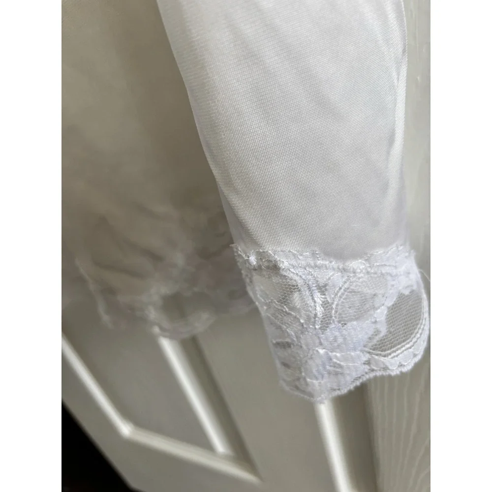 Vintage Nancy King‎ Lingerie White Women's Slip dress Size 38
